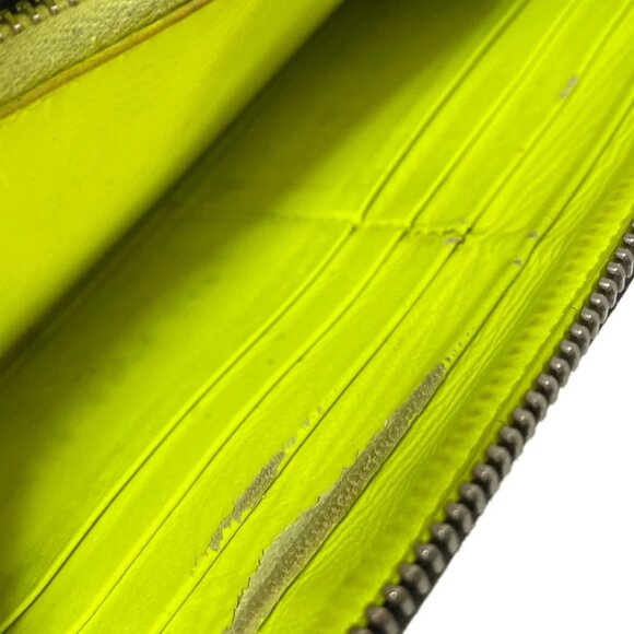 BALENCIAGA Everyday Continental Zip Around 505052 Black White Leather - - Picture 4 of 11